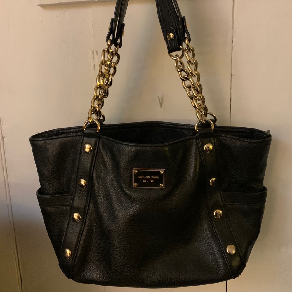 SOLD Michael Kors Chain Studded Shoulder Bag